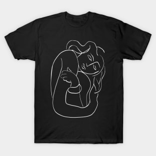 Matisse Line art Woman Black T-Shirt